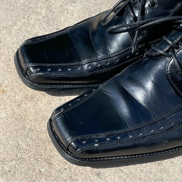 [6] Stacey Adams Men’s Black Oxford Dress Shoes EUC - Picture 5 of 6